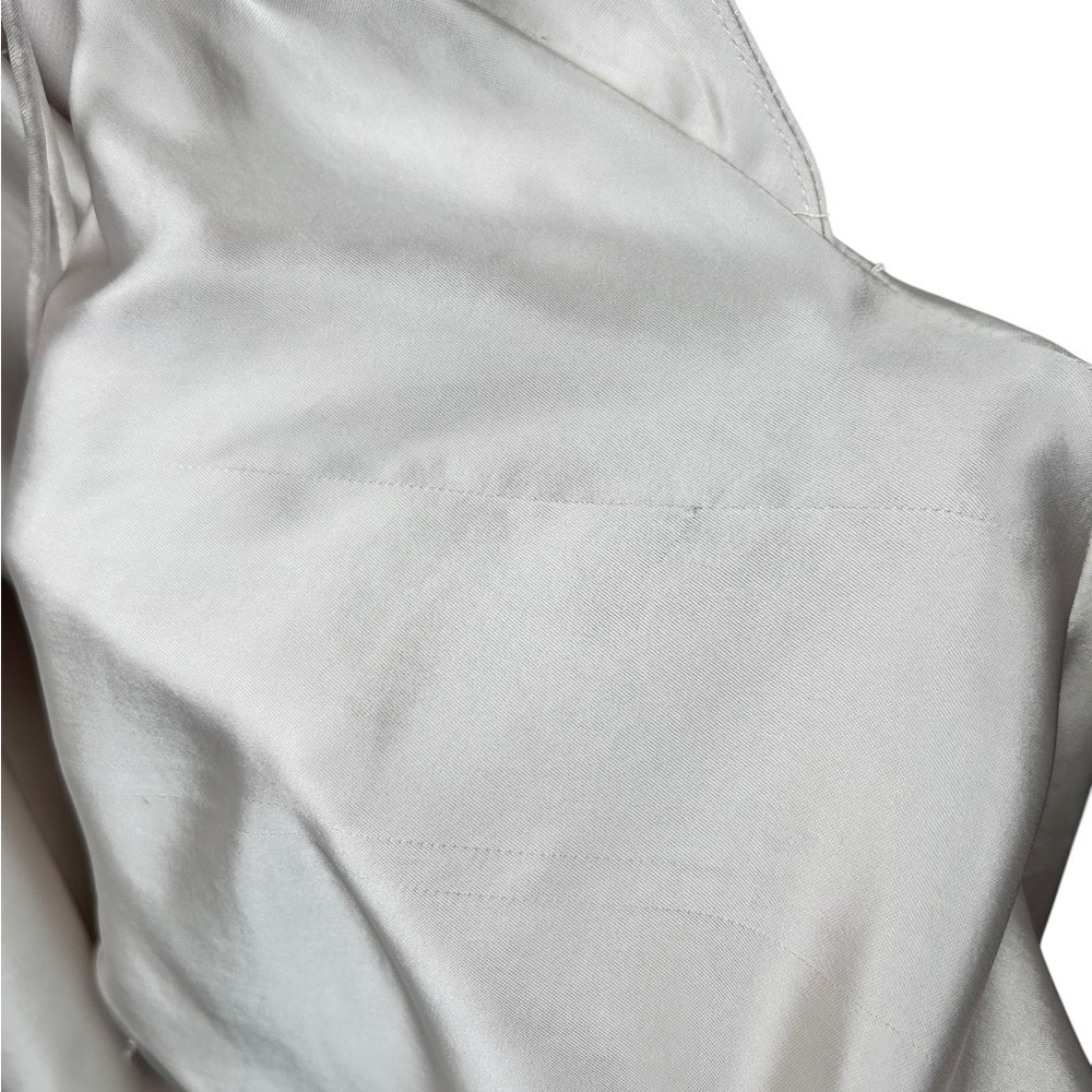 Zara champagne mini slip dress, Med, low back with tie back detail, silky Party - Picture 7 of 9
